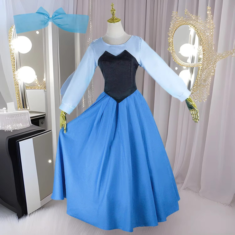 ZOBOTT Ariel Prinzessinnenkleid Cosplay-Kostüm, ab 14 Jahren, Unisex - Bild 4