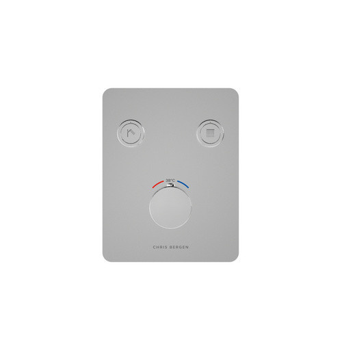 Chris Bergen Unterputz Duschthermostat Aquatronic in Chrom Silberfarben - Bild 3
