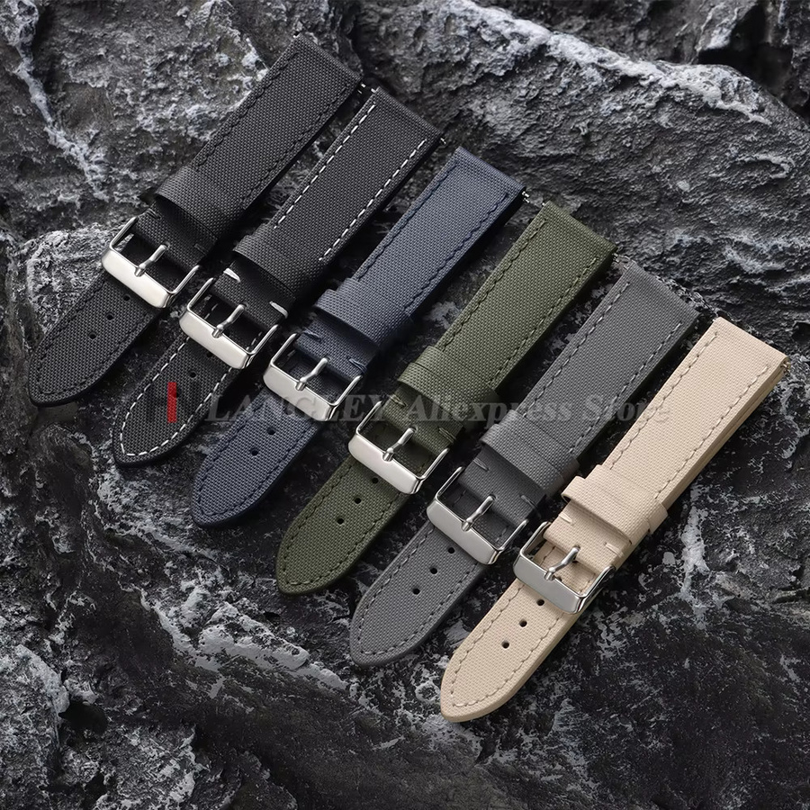 Langley Uhrenarmband Nylon, Textil/NATO, Unisex, 20 mm, 22 mm - Bild 2