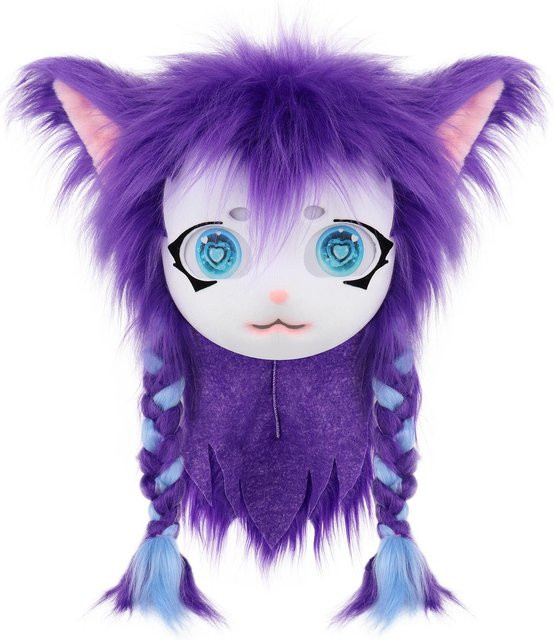 Tierkopf Katzen Fursuit Cut Maske Halloween Cosplay Party Kostüm Requisiten aus Acryl ab 14 Jahren - Bild 1