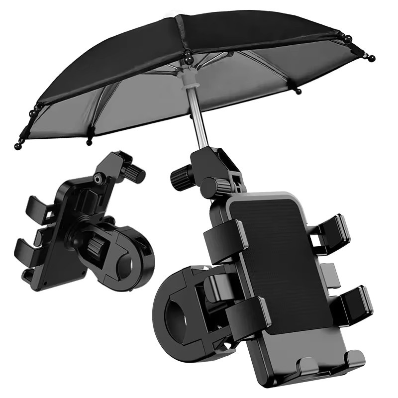 YTDMEN Motorrad-Handyhalter mit Regen- und Sonnenschutz in Schwarz für Smartphones von 5 bis 7,2 Zoll - Bild 4