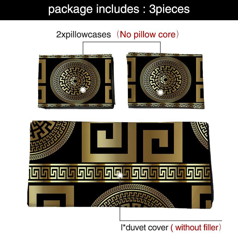 3-teiliges Bettwäscheset Binchi Outdoor Product mit Scheiben-Motiv im Digitaldruck, Material Mikrofaser Polyester, Set bestehend aus 1 Bettbezug und 2 Kissenbezügen, B/H: 135 x 200 cm - Bild 5