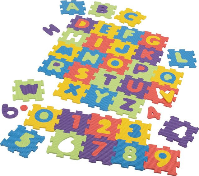 LUPILU EVA Puzzle Matte, Zahlen und Buchstaben, ab 1 Jahr - Bild 1