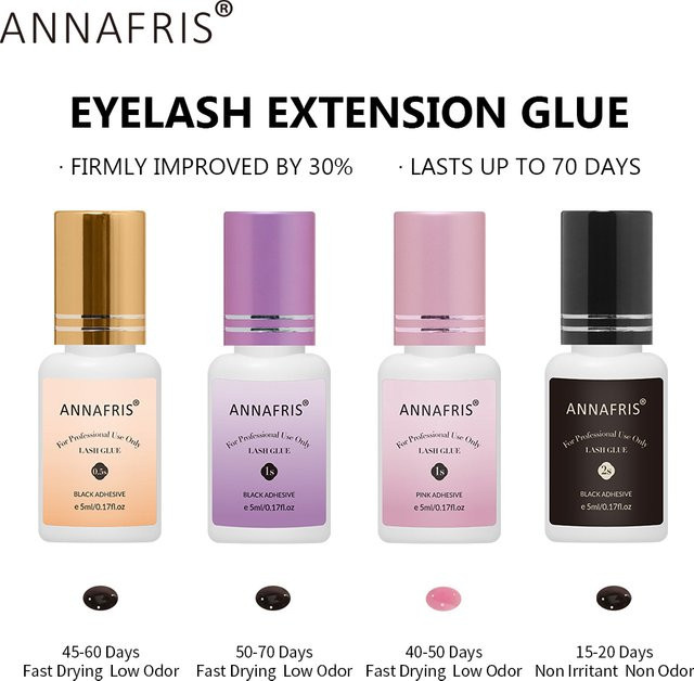 Annafris Wimpernverlängerung Kleber, 5 ml, schnell trocknend - Bild 1