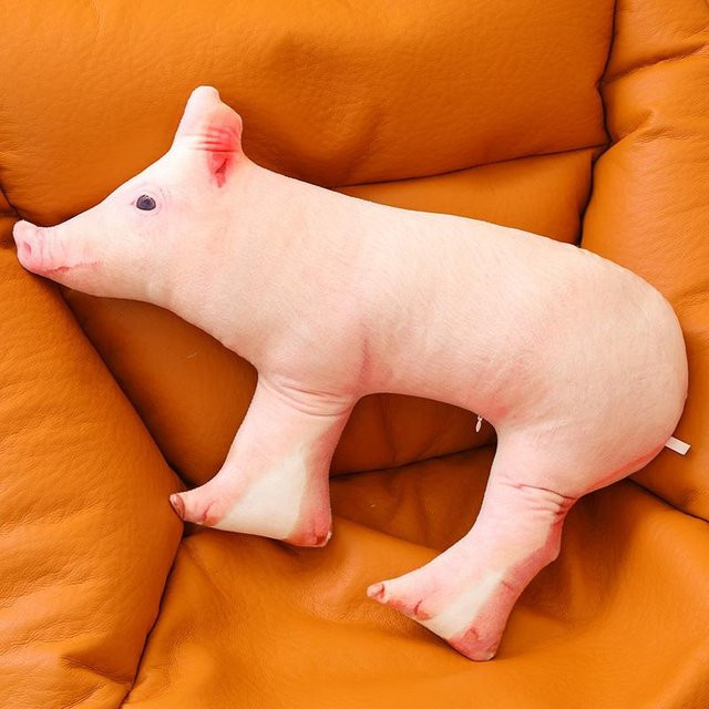 Yiran toy Niedliches Cartoon-Schwein Plüschtier, Rosa, Stofftier - Bild 1