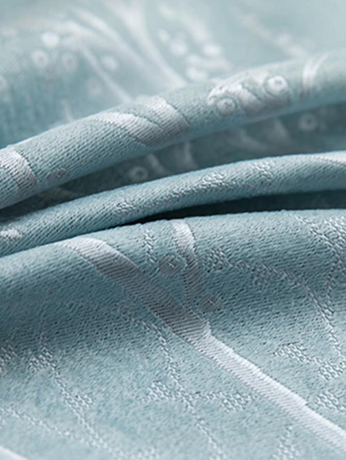 CENTURyMiG Luxus Vorhang aus Satin in Blau, blickdicht und leicht für Wohnzimmer und Schlafzimmer - Bild 3