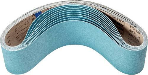 PFERD Zirkon Schleifband für Bandschleifer, Körnung 60, Farbe Türkis, 10 Stück, L x B: 1000 x 100 mm - Bild 1