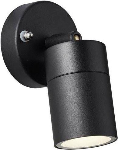 Brilliant Jandy 90965A06 Außenwandleuchte Schwarz aus Metall mit verstellbarem GU10 Leuchtmittel für Garten und Haus - Bild 1
