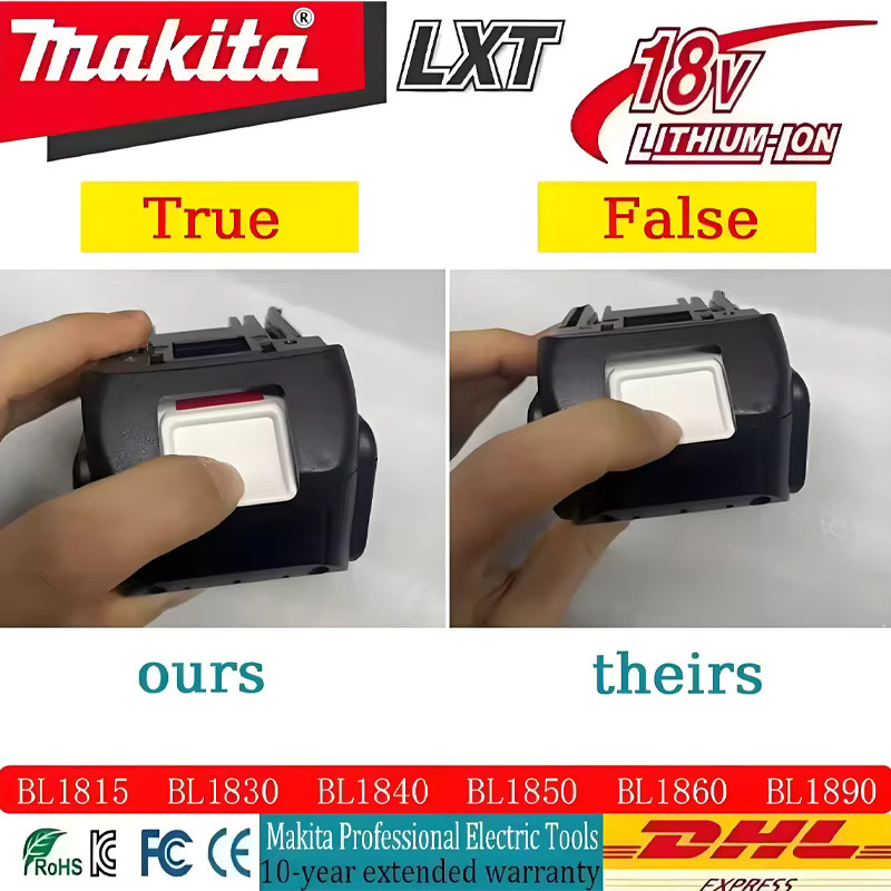 Makita BL1860 Akku 18V 6Ah Lithium-Ionen Akku in Schwarz - Bild 5