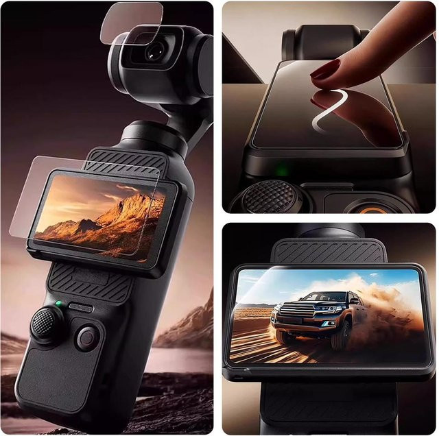 DJI Pocket 4 AR Antireflexions-Schutzfolie für Bildschirm und Gimbal-Kamera in Transparent - Bild 1