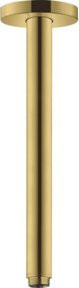 Hansgrohe Deckenanschluss mit runder Rosette in poliert Gold Optik, Durchmesser: 30 cm - Bild 1