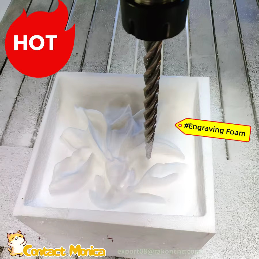 RakonCNC 4-Achsen-3D-CNC-Fräsmaschine für EPS, Styropor, PU und Polystyrol in Weiß - Bild 2