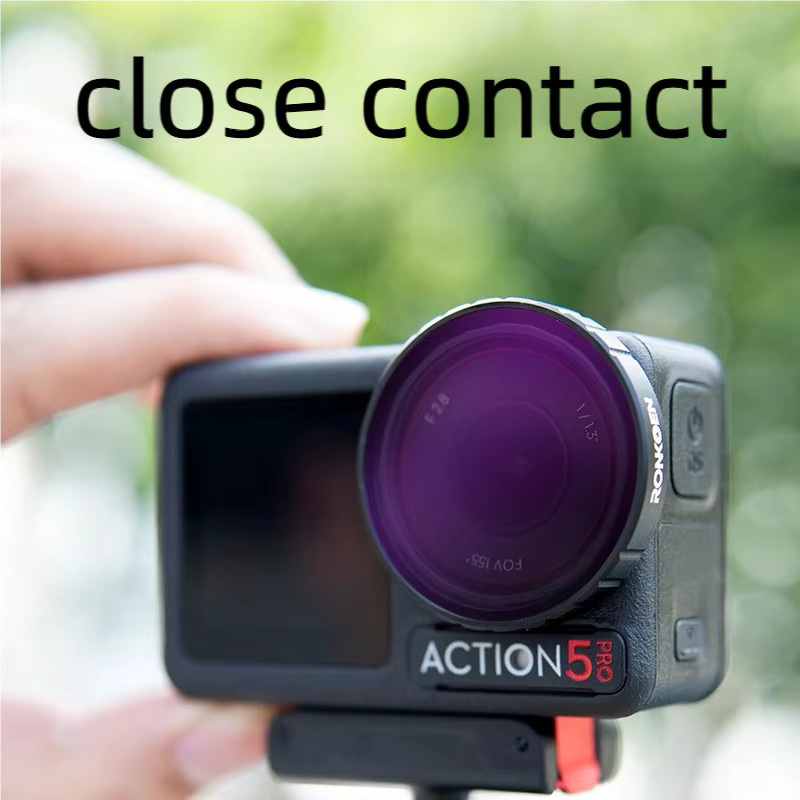 Ronkoen ND CPL Filter Set für DJI OSMO Action 4 und Action 5 Pro mit Aluminium Rahmen in Schwarz - Bild 4