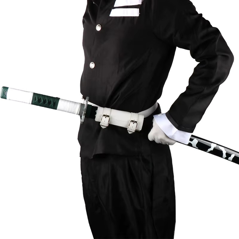 Elervino Demon Slayer Katana, Holzspielzeug Schwerter, Blau, 104 cm - Bild 2
