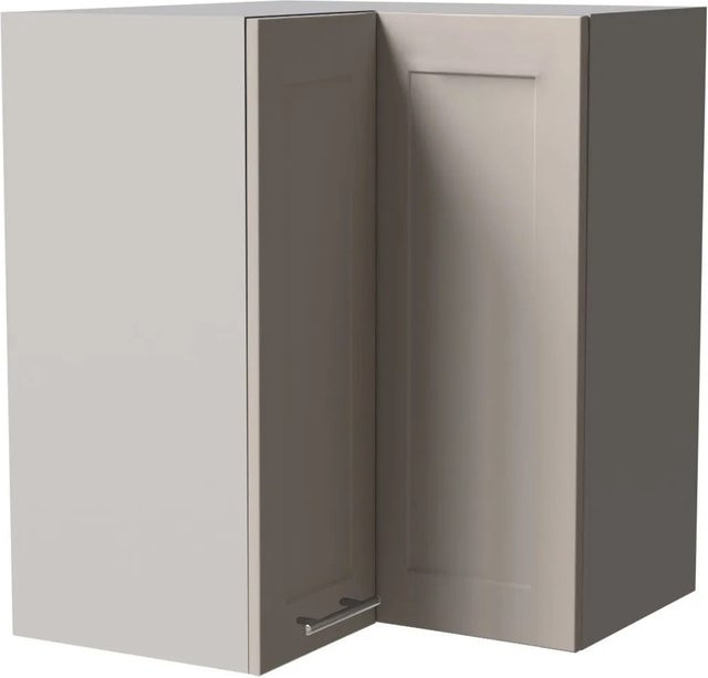 Feldmann-Wohnen Eckhängeschrank Oslo in Grau Kaschmir Matt mit Soft-Close-Türen, B/T/H: 60 x 60 x 72 cm - Bild 1