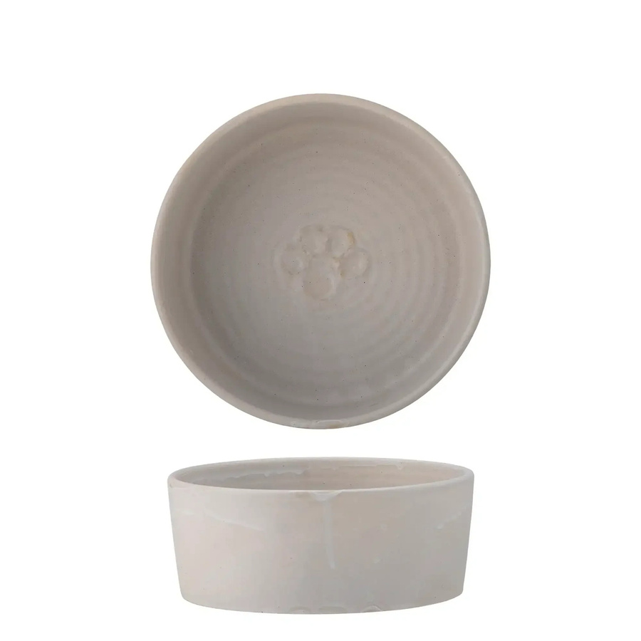 Bloomingville Futternapf Buddy aus Keramik in Weiß, Durchmesser: 17 cm - Bild 1