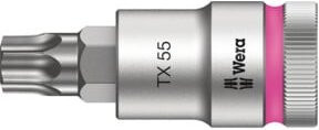 Wera Zyklop Bitnuss 8767 C HF TX 55 mit 1/2 Zoll Antrieb, Farbe Silber - Bild 1