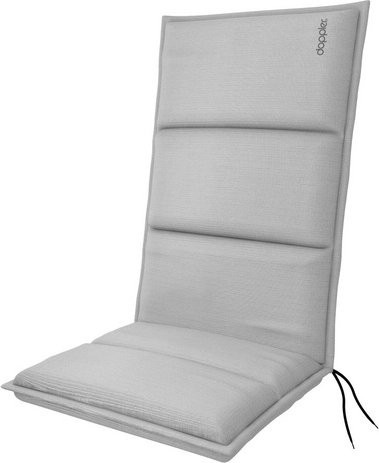 DOPPLER Auflage City grau aus 100% Polyester, B/H/L: 48 x 6 x 119 cm - Bild 1