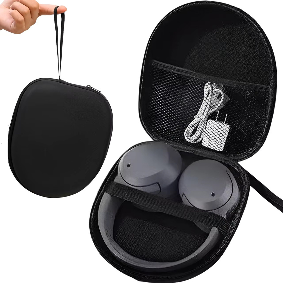 EVA-Tragetasche für Sony On-Ear-Kopfhörer wie MDR-ZX100, ZX110, ZX300, ZX310, ZX600 und WH-CH 720N XM4 in Schwarz - Bild 5