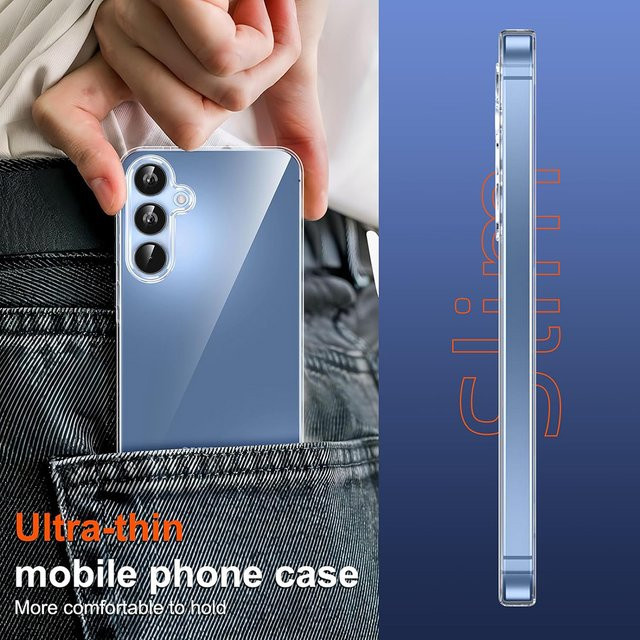 Ricestate TPU Klarsichthülle für Samsung Galaxy S26 Ultra S25 Ultra S24 Plus S23 FE S22 S21 S20 S23+ S10 Plus Transparent - Bild 1