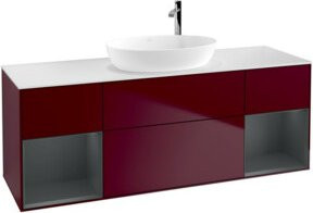 V&B Waschtischunterschrank Finion in Weiß lackiert, Breite: 160 cm, Tiefe: 50,1 cm, Höhe: 50,1 cm - Bild 1