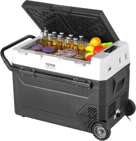 VEVOR tragbarer Autokühlschrank 12V mit 60 L Volumen, Einzelzonen Kompressor-Kühlbox und Gefrierschrank für Camping, Wohnmobil und Outdoor, einstellbare Temperatur von -20 bis 20 °C - Bild 1