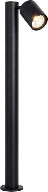 QAZQA Stehende Außenleuchte Schwarz aus Stahl, verstellbare LED Gartenleuchte IP44 für Terrasse und Garten, Höhe: 80 cm - Bild 1