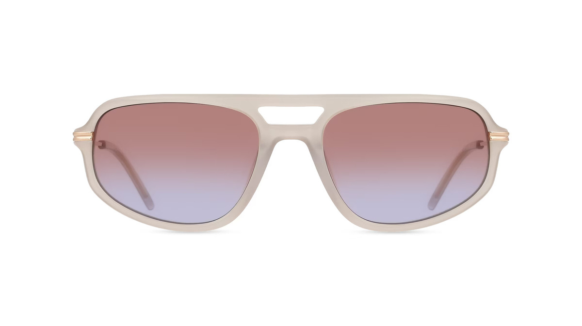 DKNY DK712S Sonnenbrille Pilot, Vollrand, Acetat, Unisex, grau, purple - Bild 1