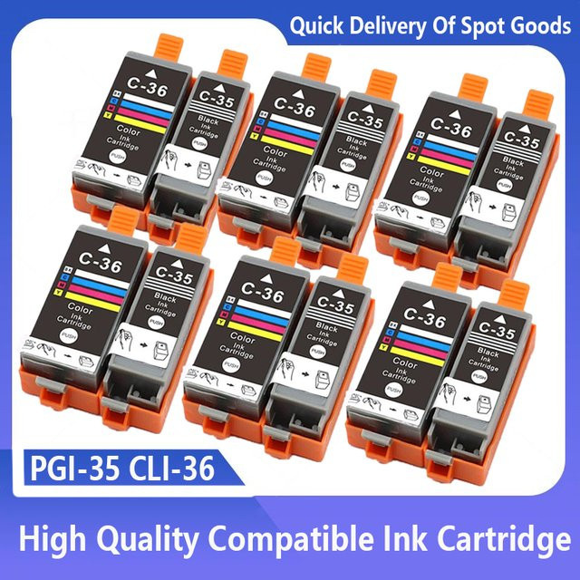Canon Tintenpatronen Set PGI-35 und CLI-36 kompatibel mit PIXMA IP100, IP110, IP100B und TR150, Mehrfarbig - Bild 1