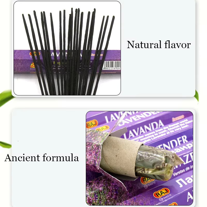 YXYMCF Weihrauch-Stäbchen für Meditation und Aromatherapie in verschiedenen Duftrichtungen wie Lavendel, Sandale, Jasmin und Adlerholz - Bild 3
