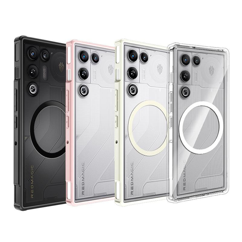 Magnetische und halbtransparente Schutzhülle für ZTE Nubia Red Magic 11 Air in Schwarz, Grau oder Pink aus mattem Hart-PC - Bild 3