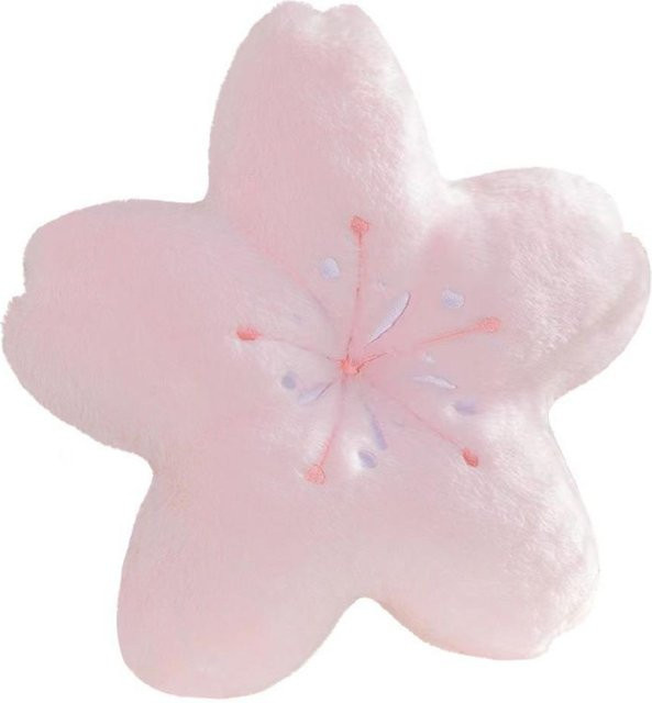 Yiran toy Kawaii Plüschkissen Kirschblüte in Rosa, rundes Bodensitzkissen mit floralem Design, Durchmesser: 45 cm - Bild 1