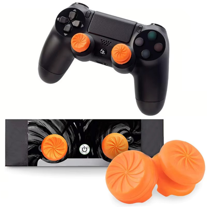 2 Stück Hand Grip Extender Caps für PS4 PS5 und Xbox Controller in Schwarz - Bild 3