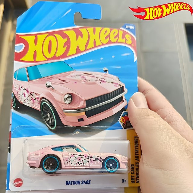 Mattel Hot Wheels Datsun 240z Nr. 62/250 Hw Art Cars, Spielzeugauto, Blau, Rosa, ab 3 Jahren - Bild 1