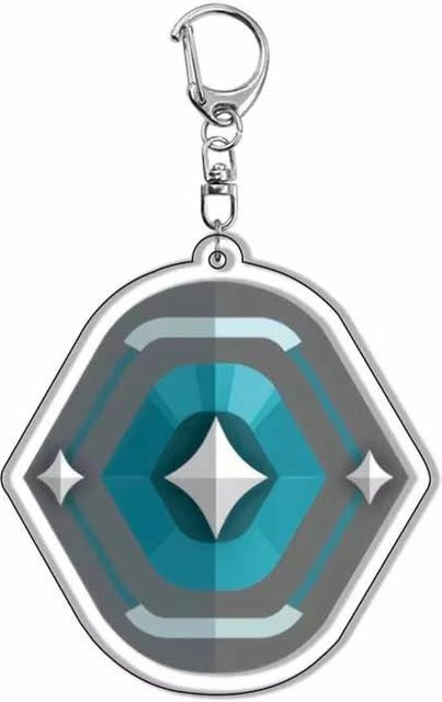 CHIC STUDIO Anhänger Acryl, gray, 6 cm, Unisex - Bild 1