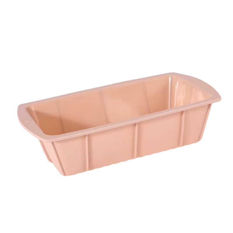 Rechteckige Silikon-Kuchenform für Toast und Backwaren, Pink, Antihaftbeschichtung - Bild 2