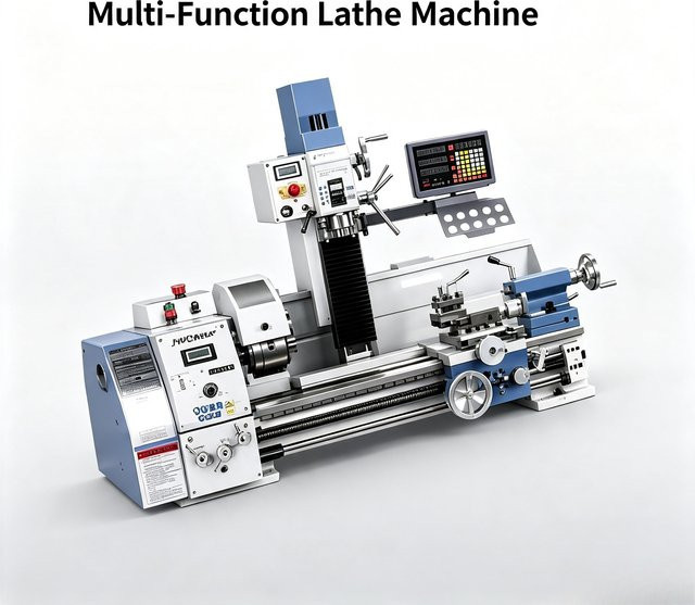 3-in-1 Multifunktionale Drehmaschine, Bohr- und Fräsmaschine zur kombinierten Metallbearbeitung - Bild 1
