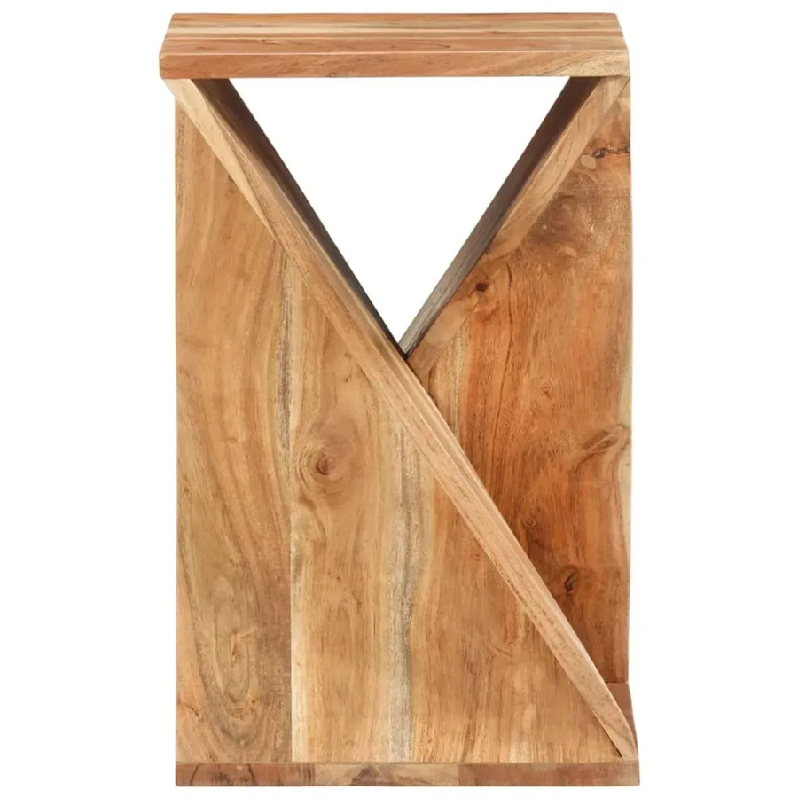 vidaXL Beistelltisch aus Massivholz Akazie in Braun, B/T/H: 35 x 35 x 55 cm - Bild 2
