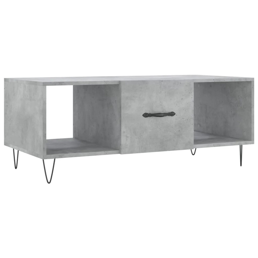 vidaXL Couchtisch aus Holzwerkstoff und Eisen in Betongrau, B/T/H: 102 x 50 x 40 cm - Bild 2