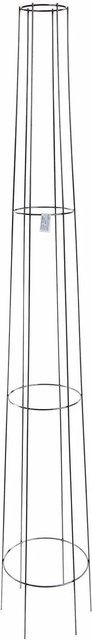 Bellissa Ranksäule kegelförmig aus Stahldraht in Schwarz, Höhe: 170 cm, Breite: 28 cm, Tiefe: 28 cm - Bild 1