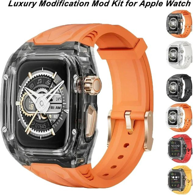 CAOWTAN Uhrenarmband Modifikationskit, Transparente Schutzhülle, TPU - Bild 1