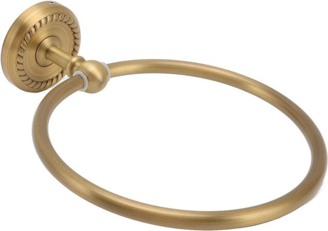 Handtuchring von KONNWEI in Beige und Gold aus Messing und Edelstahl im Antik-Stil - Bild 1