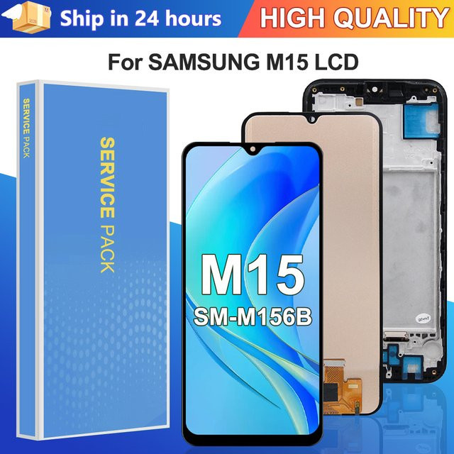 Samsung M15 SM-M156B LCD-Display Touchscreen Digitizer Panel Montage-Teile in Schwarz - Bild 1