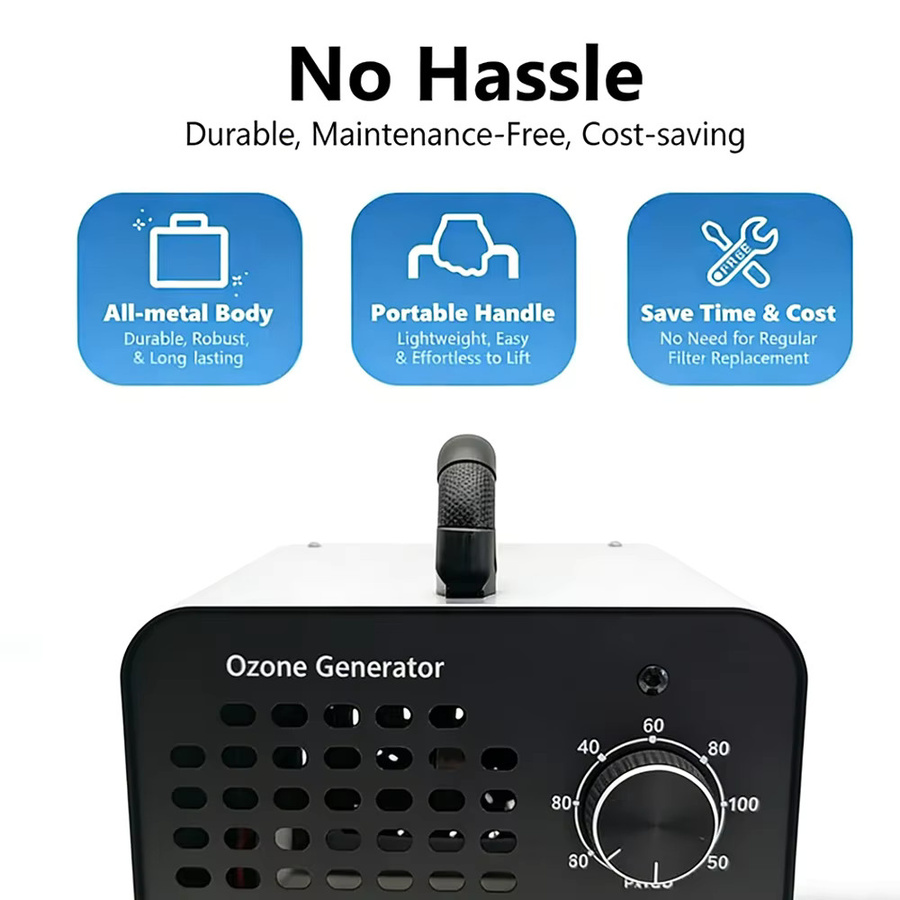 DADAWINDY 12V Auto-Ozongenerator Tragbarer Ozonluftreiniger zur Geruchsbeseitigung und Formaldehyd-Entfernung in Schwarz und Weiß - Bild 3