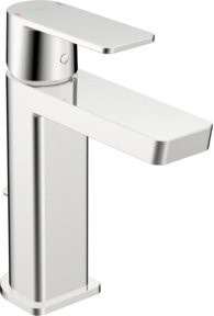 Hansa Waschtisch-Einhebelmischer HANSASTELA Eco mit Ablaufgarnitur, Ausladung: 10,6 cm, Chrom - Bild 1