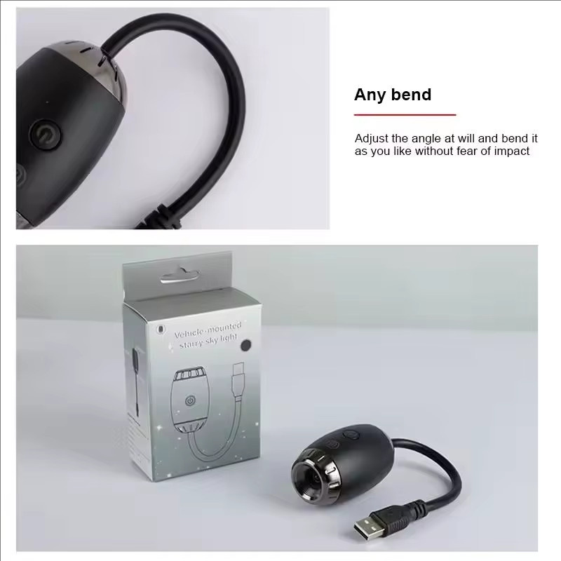Donirt USB-Umgebungslicht Galaxy Design für Auto und Schlafzimmer mit verstellbarem Fokus - Bild 5
