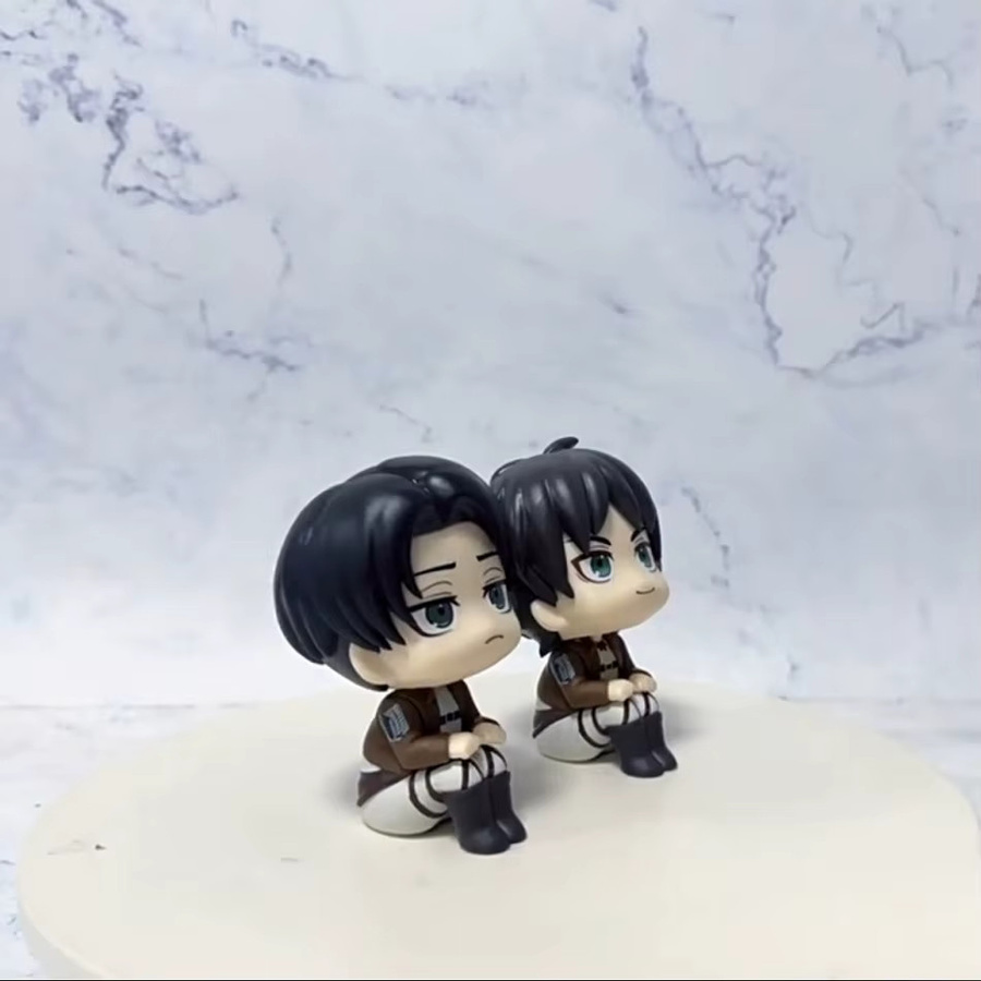 Bandai Attack on Titan Mini Sitzfiguren, 2-teiliges Set, Q-Version, 10cm - Bild 3
