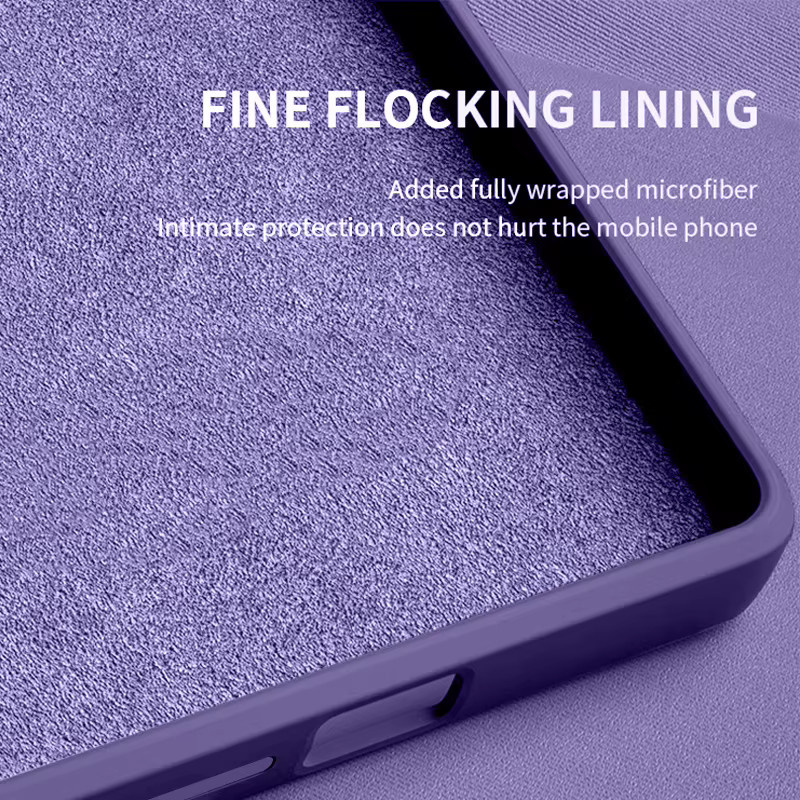 Weiche TPU-Handyhülle aus Flüssigsilikon für Samsung Galaxy S26 S25 S24 S23 Ultra Edge FE A57 A56 A17 A55 A16 A15 5G in Purple - Bild 1