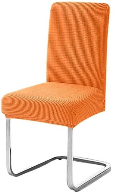 Bestbags Jacquard Stuhlhussen aus Stretch Spandex in Orange für Esszimmerstühle - Bild 1