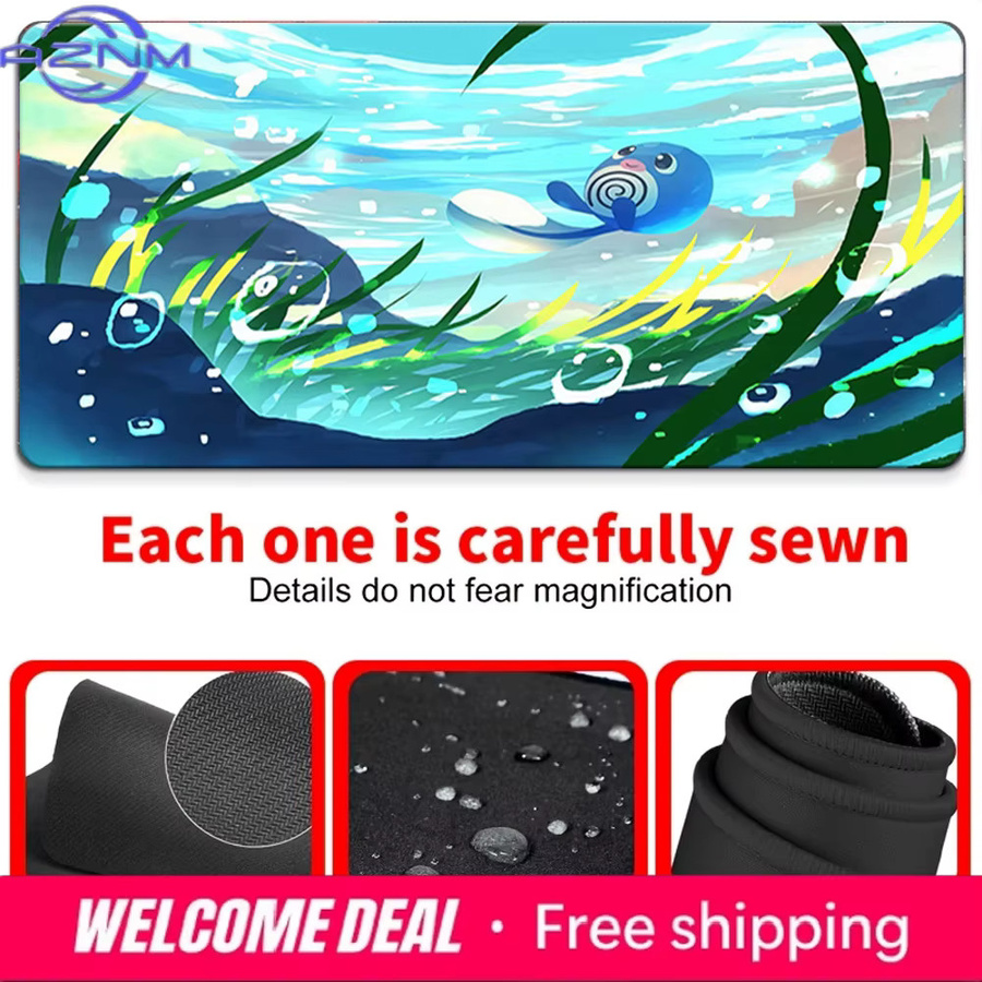 Poliwag Unterwasser-Gaming-Schreibtischunterlage von Potdemiel, rutschfest und waschbar, multicolour - Bild 4